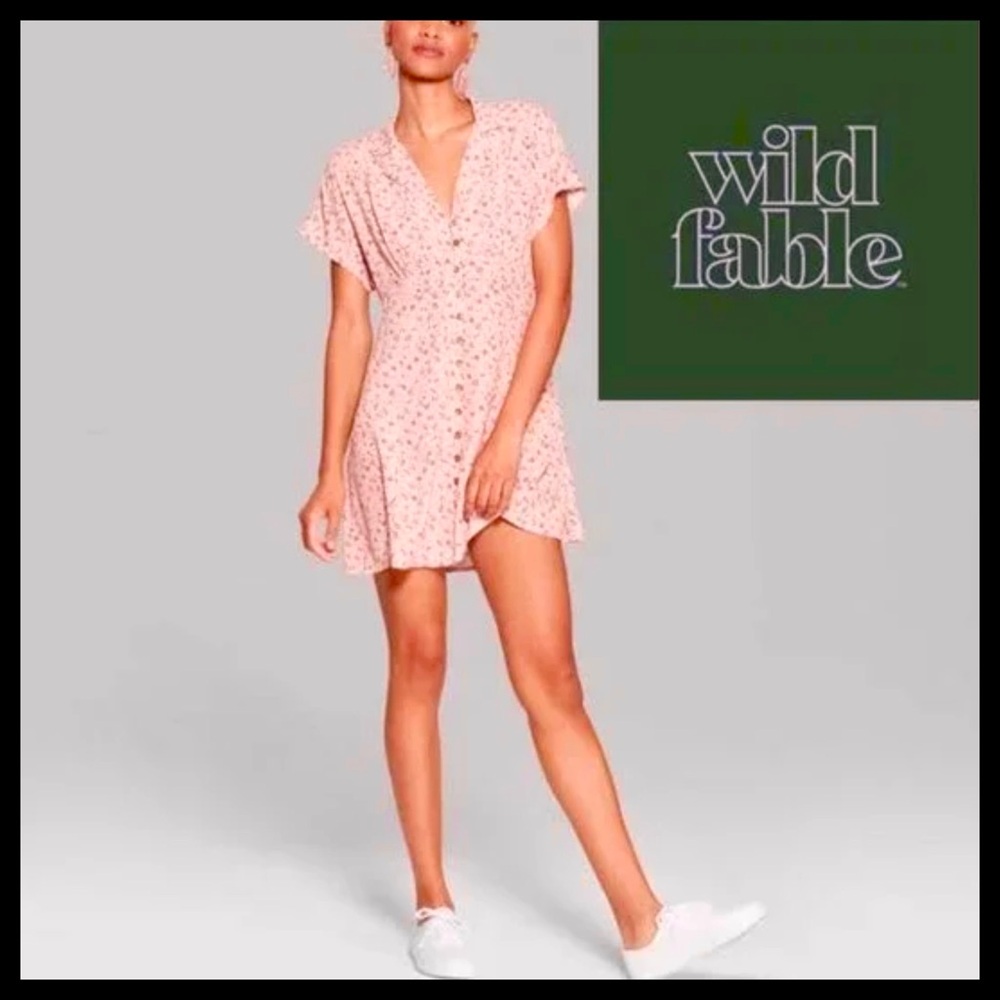 NWT Wild Fable Blush Floral Dress